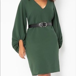 ELOQUII Plus Size Balloon-Sleeve Sheath Dress